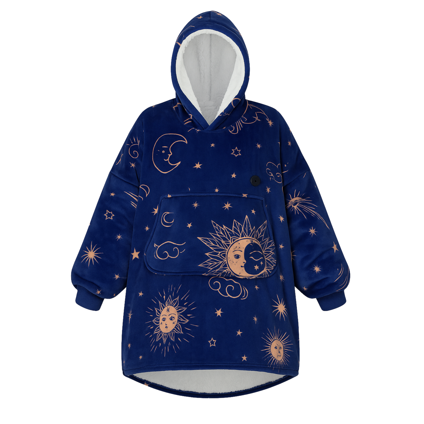 Snuggl™ Heated Blanket Hoodie — Oversized Sherpa Warmth with Rechargeable Battery