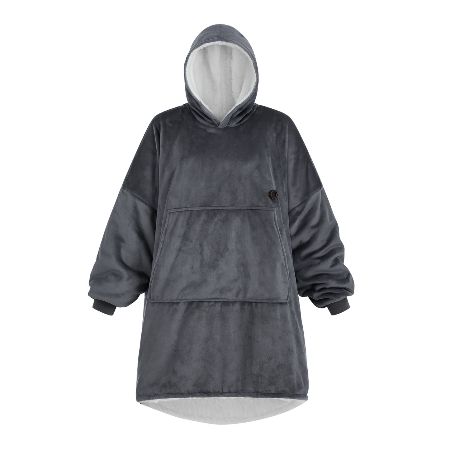 Snuggl™ Heated Blanket Hoodie — Oversized Sherpa Warmth with Rechargeable Battery