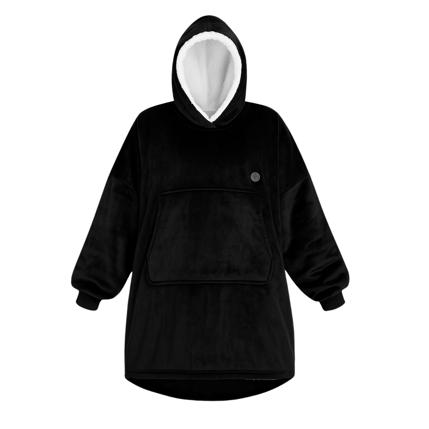 Snuggl™ Heated Blanket Hoodie — Oversized Sherpa Warmth with Rechargeable Battery