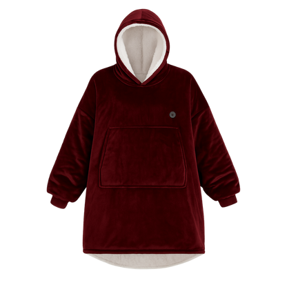 Snuggl™ Heated Blanket Hoodie — Oversized Sherpa Warmth with Rechargeable Battery