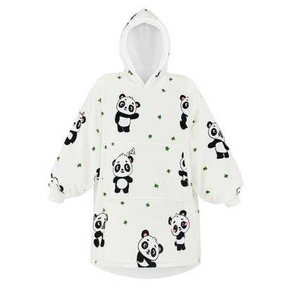 Snuggl™ Heated Blanket Hoodie — Oversized Sherpa Warmth with Rechargeable Battery